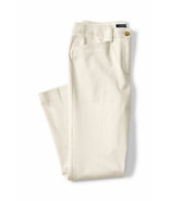 Lands End Women&#39;s Mid Rise Chino Crop Pants Antique Alibaster New - $34.24 CAD