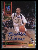 Vintage 1995 Signature Rc Auto Basketball Card #47 Randolph Childress Pistons Le - £10.23 GBP