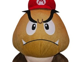 Super Mario Bros B0112 Kuribo Goomba Mario Banpresto 2006 Plush 13.5&quot; Doll japan - £26.80 GBP
