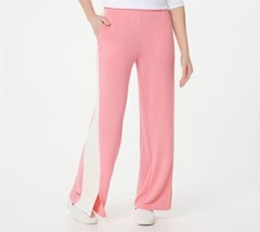 Peace Love World Jersey Knit Love to Lounge Pants (Pink, Large) A394705 - $17.53