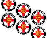ENGLAND Born &amp; Proud, English Pride British 40mm (1.6") Vinyl Stickers D... - $7.86