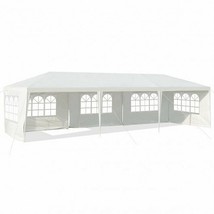 10 x 30 Feet Canopy Tent with 5 Removable Sidewalls for Party Wedding - Color: W - $4,315.99 MXN