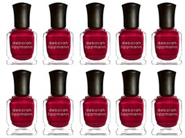 Lot 10 Deborah Lippmann Silk Matte Nail Polish “Red Silk Boxers” Limited... - £28.15 GBP