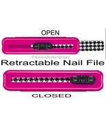 Nail Retractable Nail File ~ PINK Color ~ NIP ~NEW ~ Circa 2012 - £3.85 GBP