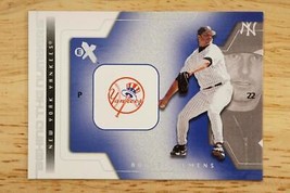 2002 E-X Baseball Behind the Numbers #16 Roger Clemens New York Yankees Logo - £7.79 GBP