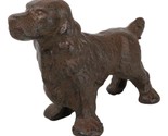 Rustic Cast Iron Metal Whimsical Cocker Spaniel Puppy Dog Standing Figurine - $25.99