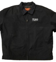 Red Kap JT22BK Bobcat Of Phoenix Slash Pocket Insulated Black Jacket Men... - $94.99