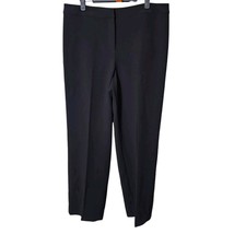 St. John Caviar Diana Dress Career Pants Slacks Black Size 12 Wide Leg P... - $52.92