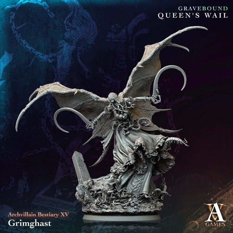 3D Printed Archvillain Games Grimghast Archvillain Bestiary Vol. ΧV 28 3... - $15.91+
