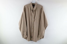 Vintage Abercrombie &amp; Fitch Mens Large Wool Blend Checkered Flannel Button Shirt - £46.70 GBP
