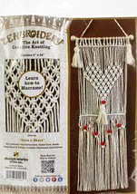 Design Works/Zenbroidery Macrame Wall Hanging Kit 8&quot;X24&quot;-Have A Heart - £17.50 GBP