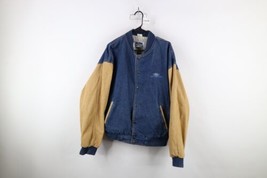 Vtg 90s Ford Motorsport Mens Large Spell Out Denim Jean Varsity Bomber J... - $118.75