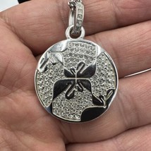 Swarovski Women Jewelry Signature Swan Pendant Necklace Reversible 18in - £118.63 GBP