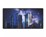 Space Cityscape on the Shore Futuristic Coastal Desk Mat Mousepad - $21.30