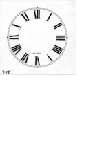 4-3/4&quot; Diameter Clock Dial Face Cardstock ROMAN &amp; ARABIC SETH THOMAS - $4.21