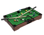 Mini Tabletop Pool Set- Billiards Game Includes Game Balls, Sticks, Chal... - $52.24