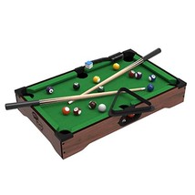 Mini Tabletop Pool Set- Billiards Game Includes Game Balls, Sticks, Chal... - $54.99