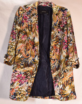 Zara Womens Floral Tropical Print Blazer XS - £30.93 GBP