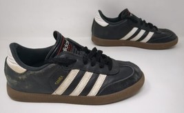 Adidas Boys Samba Classic 036516 Black Casual Sneakers Size 3.5 Y Youth Kids - £15.14 GBP
