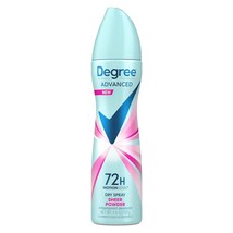 Degree Advanced Antiperspirant Deodorant Dry Spray Sheer Powder 72-Hour Sweat an - £17.63 GBP