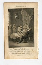 Don Quixote&#39;s Copper Plate Engraving 1792 Curate and Barber Conversing  - £68.50 GBP