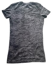 ESPN Womens Burnout Tee Shirt Gray Logo Graphic Size Small NWOT image 7