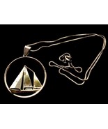 SAILBOAT Vintage PENDANT and 16 inch NECKLACE in Sterling Silver - FREE ... - £59.61 GBP