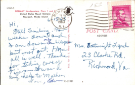 Vtg Postcard, Deslant Headquarters, Piers 1 and 2, US Naval Stations, Newport RI - £5.27 GBP