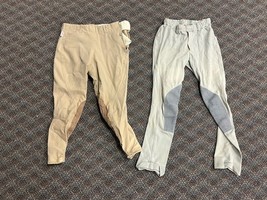 Girls Equestrian Riding Pants Lot TAILORED SPORTSMAN 10 Medium Breeches ... - $9.99