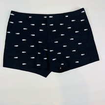 Banana Republic City Chino Womens Shorts Plus Size 14 Preppy Navy Whales - $18.99