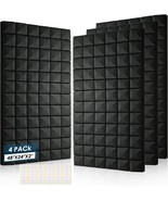 4 Pack Acoustic Panels, 48 X 24 X 2&quot; Sound Proof Foam High Density, Blac... - $1,595.59 MXN