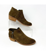 Steve Madden Womens Olive Green Suede Leather Side Zip Bootie, Size 6 - $505.87 MXN