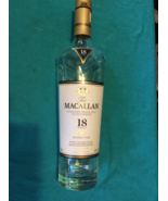 THE MACALLAN DOUBLE CASK SCOTCH WHISKY EMPTY BOTTLE with CORK - 18 YRS OLD - $472.26 MXN