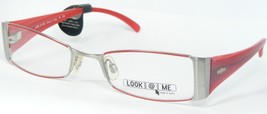 Look @ Me 6056 2146 Silver /RED Eyeglasses Glasses Frame 49-18-130mm Italy - $84.13