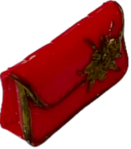 My Scene Doll Clutch Handbag Red With Gold Trim & Flower Bratz Doll Accessories image 3