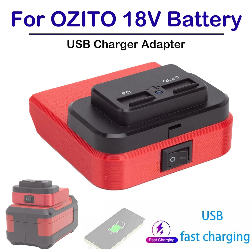 For OZITO 18V Li-Ion Batteries PD/QC3.0 Fast Charger with USB Power Source Adapt - $88.17