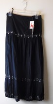 Fashion Bug Women&#39;s Skirt Size 20 - Black - Embellished - 100% Cotton - New $39. - £11.23 GBP