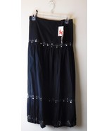 Fashion Bug Women&#39;s Skirt Size 20 - Black - Embellished - 100% Cotton - ... - £11.29 GBP