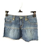 Justice Jeans Girls Size 16 Regular Skort Vintage Y2k Flare Hem Shirt Sh... - $14.84
