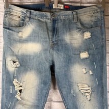 Research &amp; Development Jeans R+D Denim Mens Size 46x32 Distressed Pants - $21.10