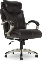 Serta Big And Tall Executive Office Chair With Air Technology, Roasted Chestnut - £356.93 GBP