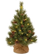 National Tree Company Pre-lit 3Foot Mini Christmas Tree Warm White LED P... - $55.43