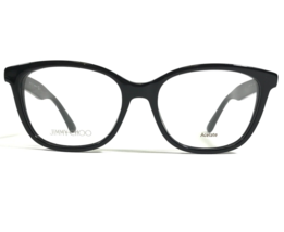 Jimmy Choo Eyeglasses Frames JC88 NS8 Black Silver Glitter Sparkly 52-17... - £102.20 GBP