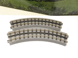 MTH TRAINS 40-1022 031 CURVE TRACKS - SOLID RAIL - 2 SECTIONS - LN - SH - $8.21
