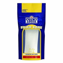 CHEWY LOUIE Large Bone Filled with Cheese &amp; Bacon - Natural Beef Bone with Prote - £11.18 GBP