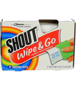 Shout Wipe &amp; Go Instant Stain Remover Wipes 12 Ea (Pack of 2) - $15.72