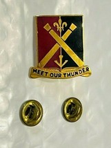 US Military 235th Regiment Insignia Pin - Meet Our Thunder - $10.00