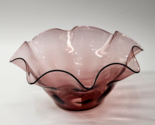 Amethyst Crystal Art Glass Bowl 11&quot; - UNKNOWN MAKER, But Very Possibly S... - $64.97