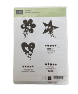 Stampin Up Clear Mount Stamps Sprinkled Expressions Congratulations Smil... - £3.99 GBP