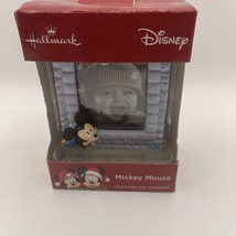 Hallmark Disney Minnie Mouse 2018 Baby&#39;s 1st Christmas Boy Frame Ornament - £12.67 GBP